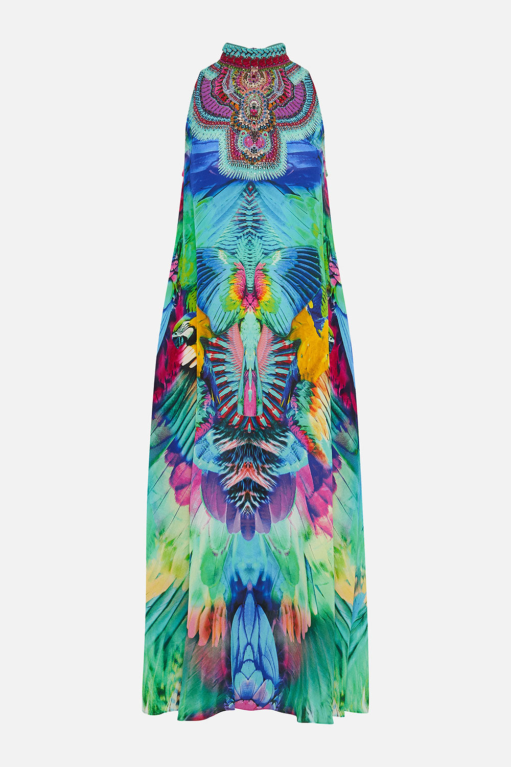 HIGH NECK DRESS WITH BACK NECK TIE AGE OF ASTERIA