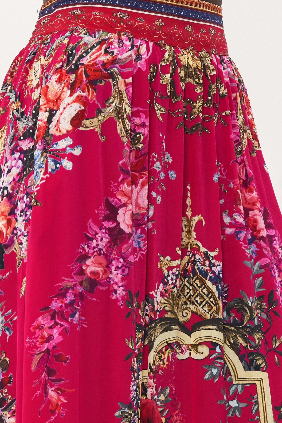 RUFFLE HEM SKIRT BOHEME BLOOMS