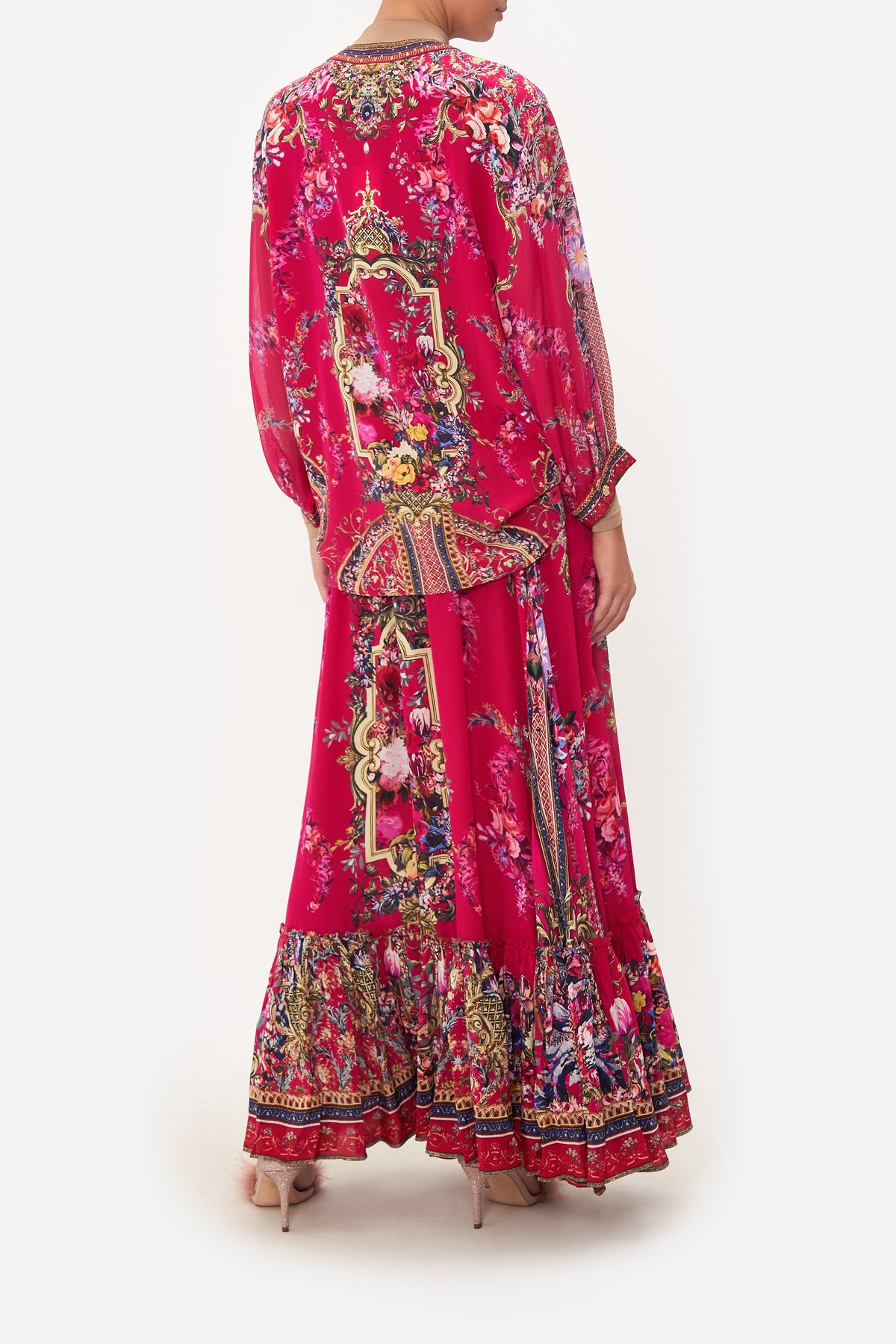 DROPPED SHOULDER BLOUSON SHIRT BOHEME BLOOMS