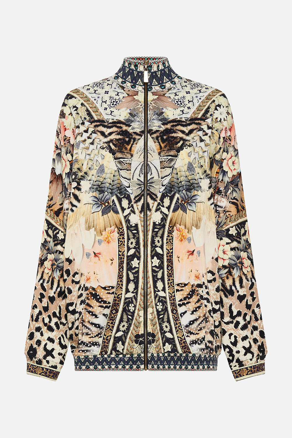 ZIP FRONT SWEAT JACKET MOTO MAIKO