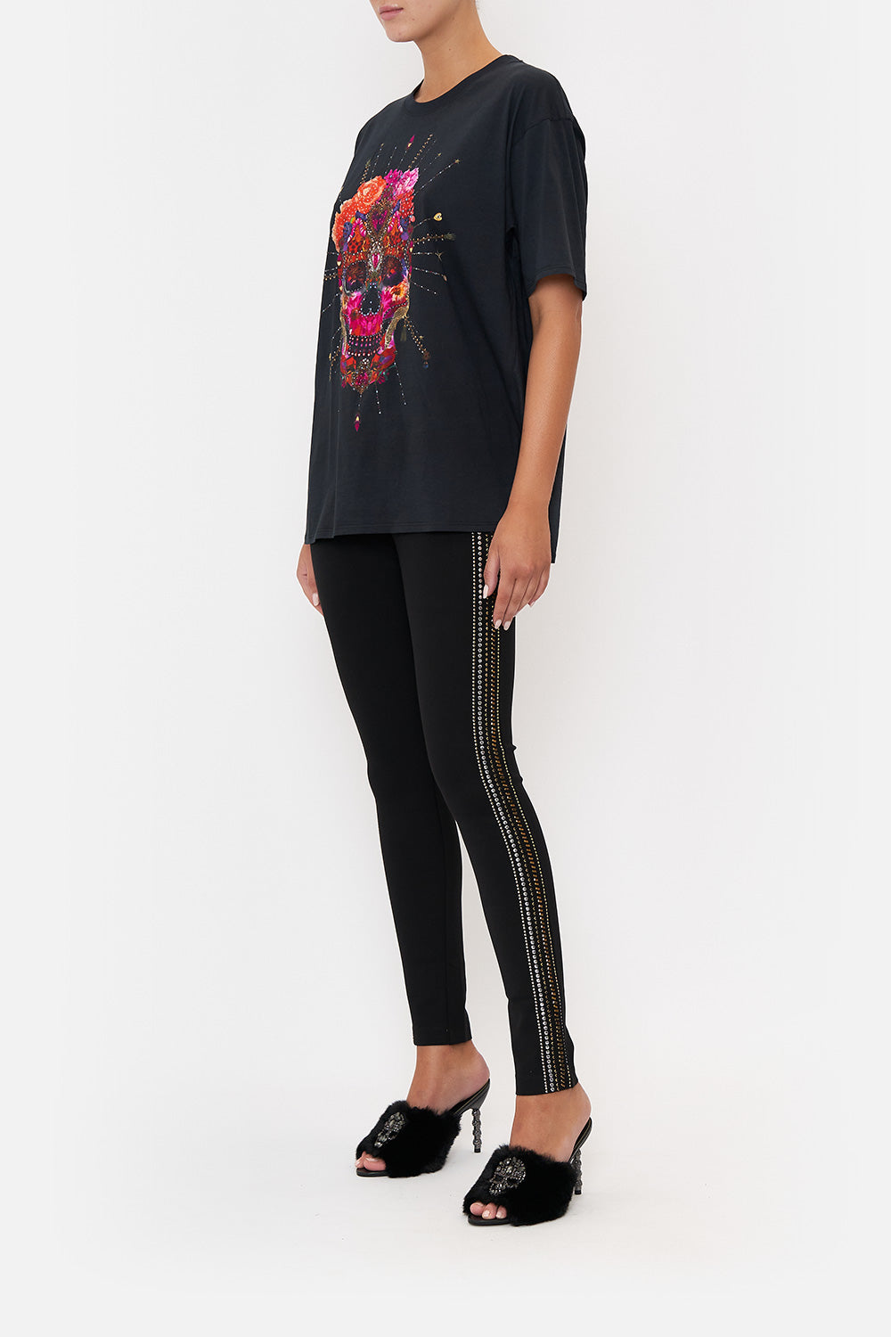 OVERSIZE BAND TEE REIGN OF ROSES