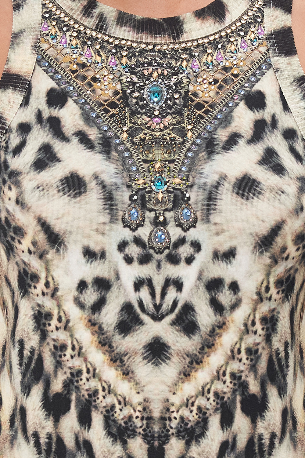 JERSEY TANK DRESS SNOW WHISPERS LOUNGE