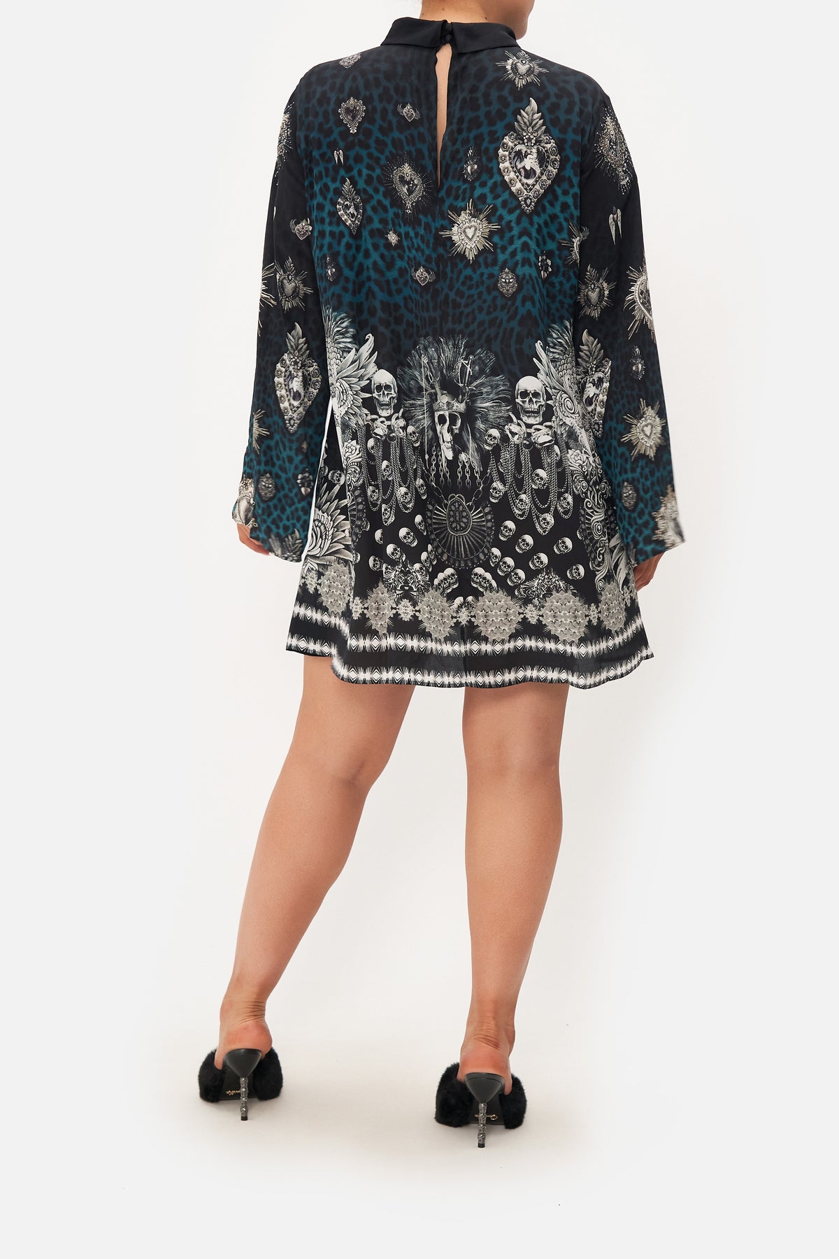 LONG SLEEVE SWING DRESS ANIMAL ANARCHY