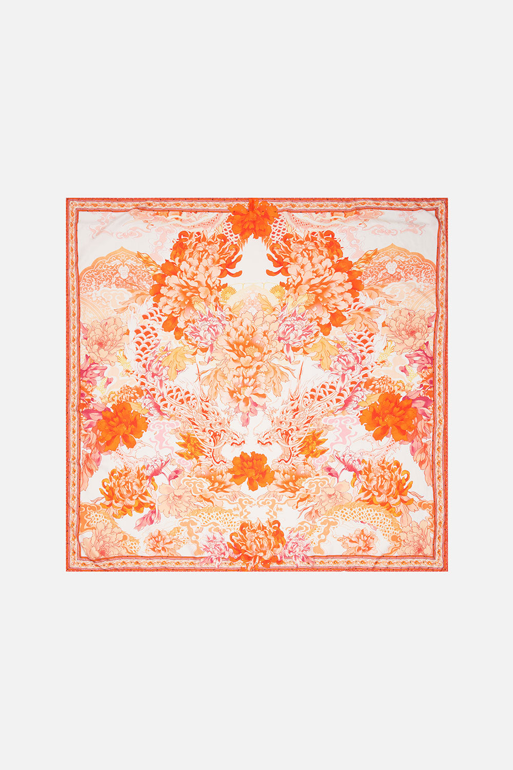 LARGE SQUARE SCARF DRAGON MOTHER