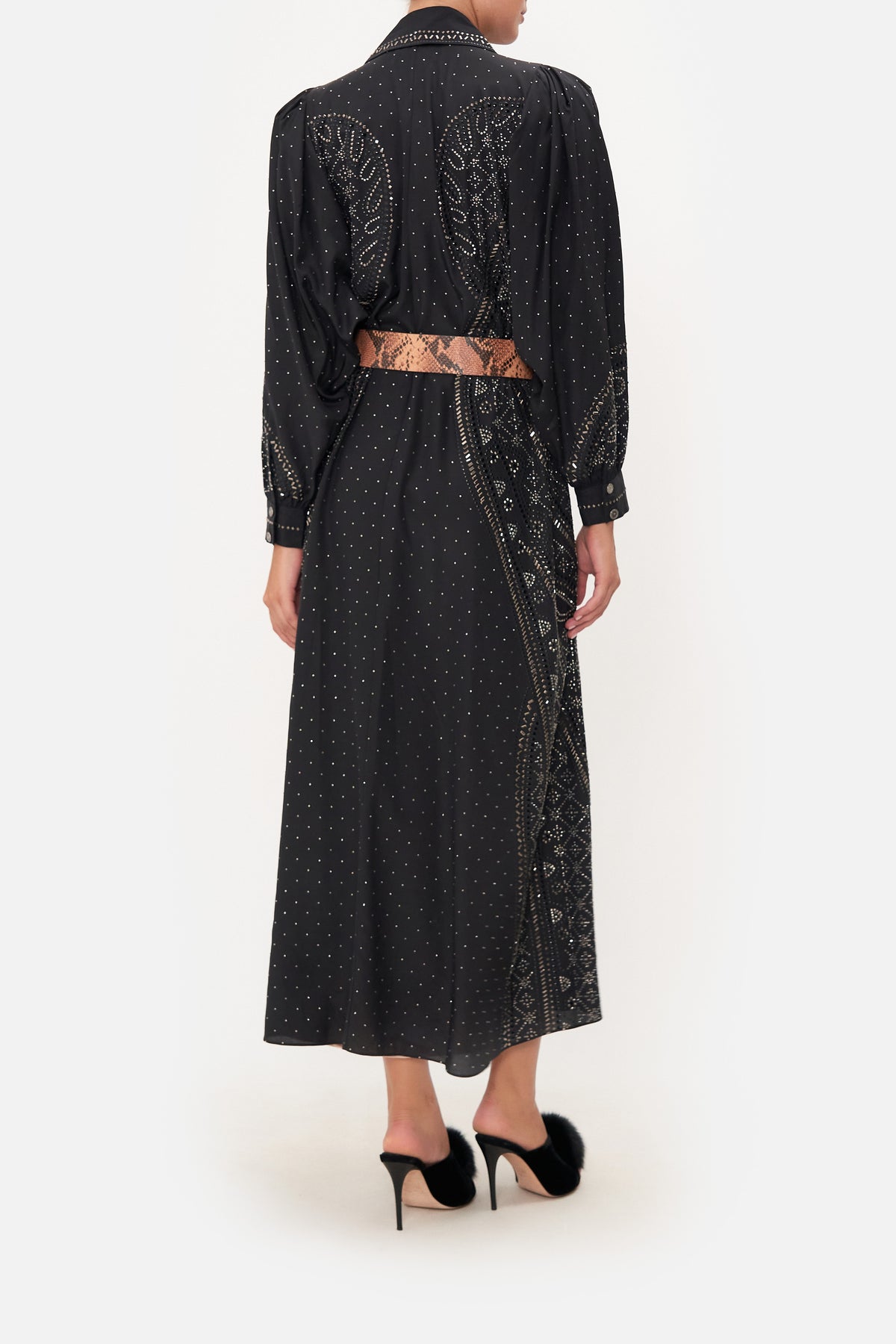 CURVED COLLAR SHIRT DRESS LUXE ESPIRITU