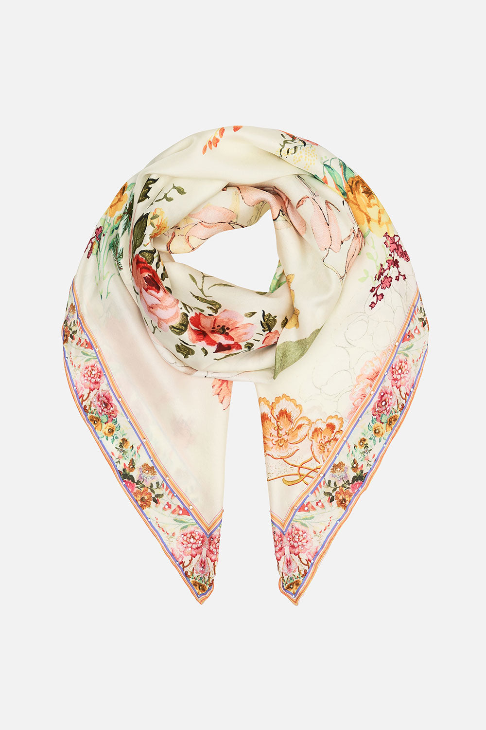 LARGE SQUARE SCARF ROMANTIC RITES