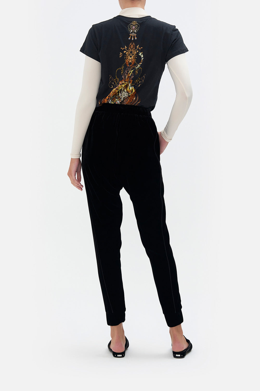 VELVET DROP CROTCH PANT THE QUEENS KING