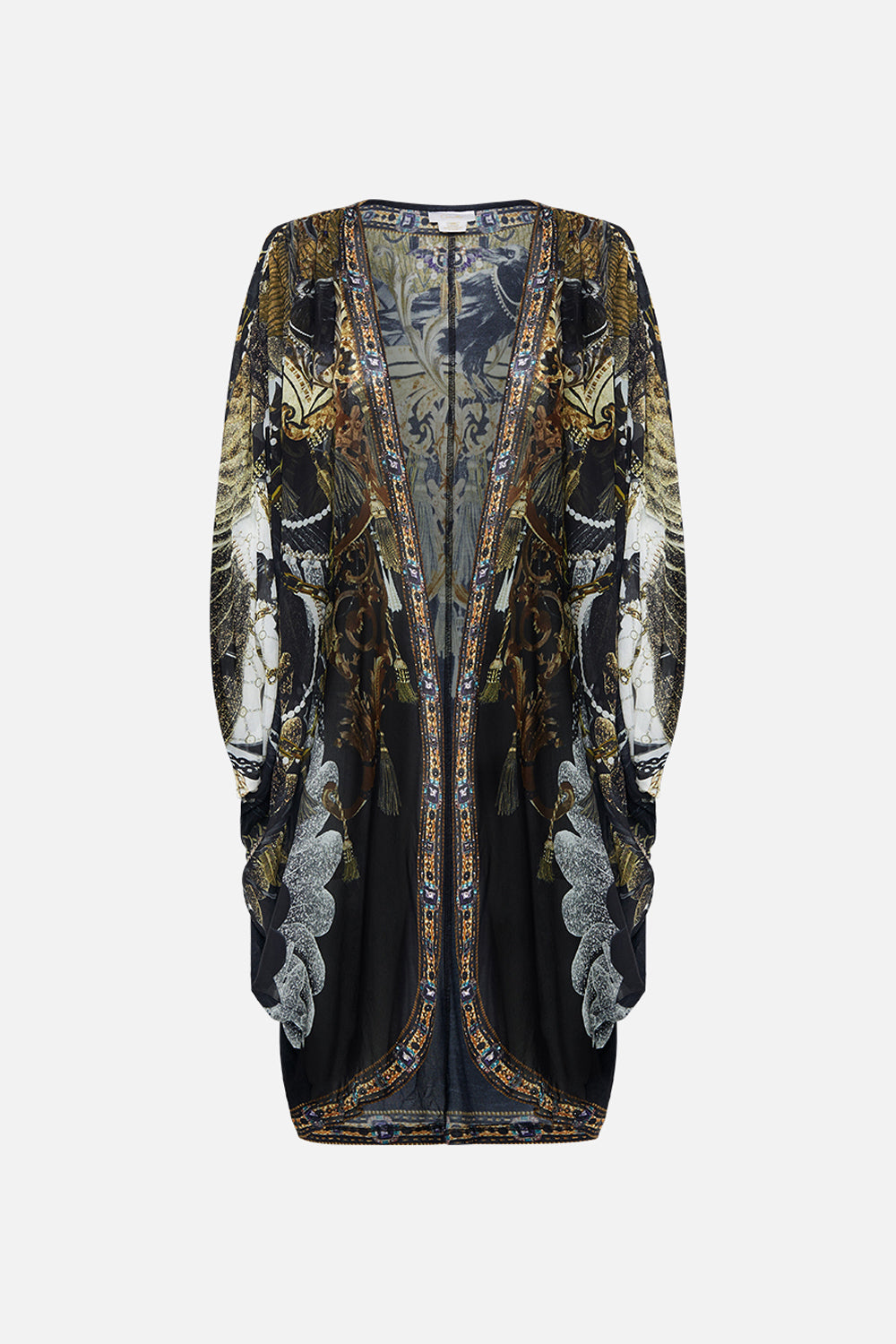 SHORT GATHERED LAYER WITH  DRAPED SHOULDER RAVIN RAVEN