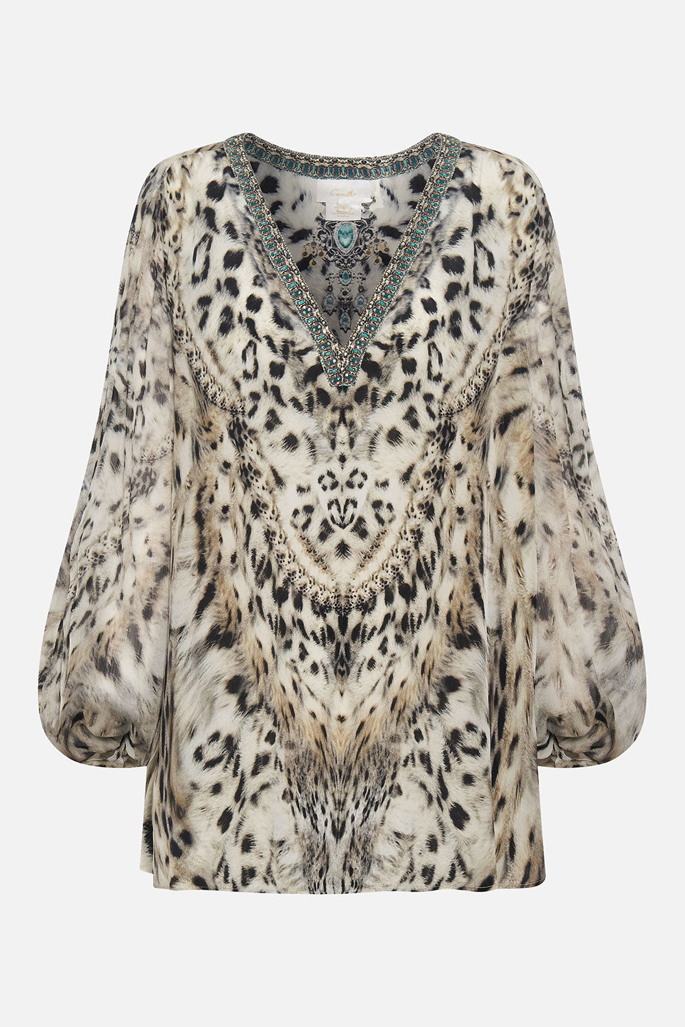 PANEL SLEEVE BLOUSE SNOW WHISPERS