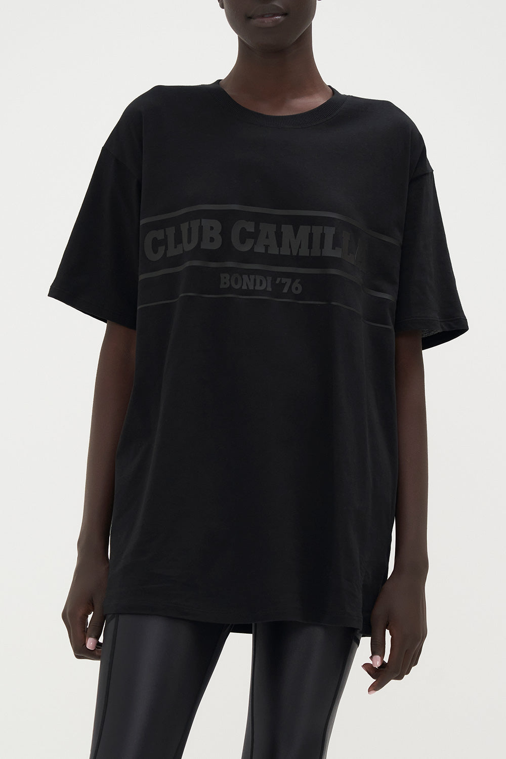 OVERSIZE BAND TEE SHES GOT GRACE