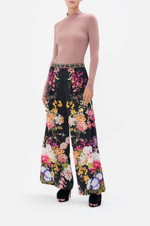 WIDE LEG TROUSER WITH FRONT POCKETS LIBERTINE LADY