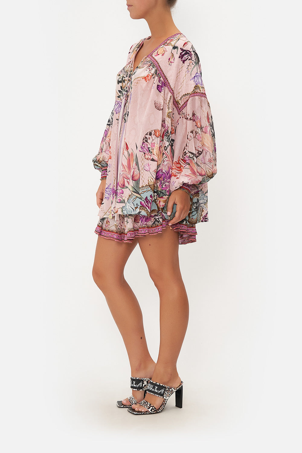 BLOUSON BLOUSE WITH NECK TIE MAD AS A SNAKE