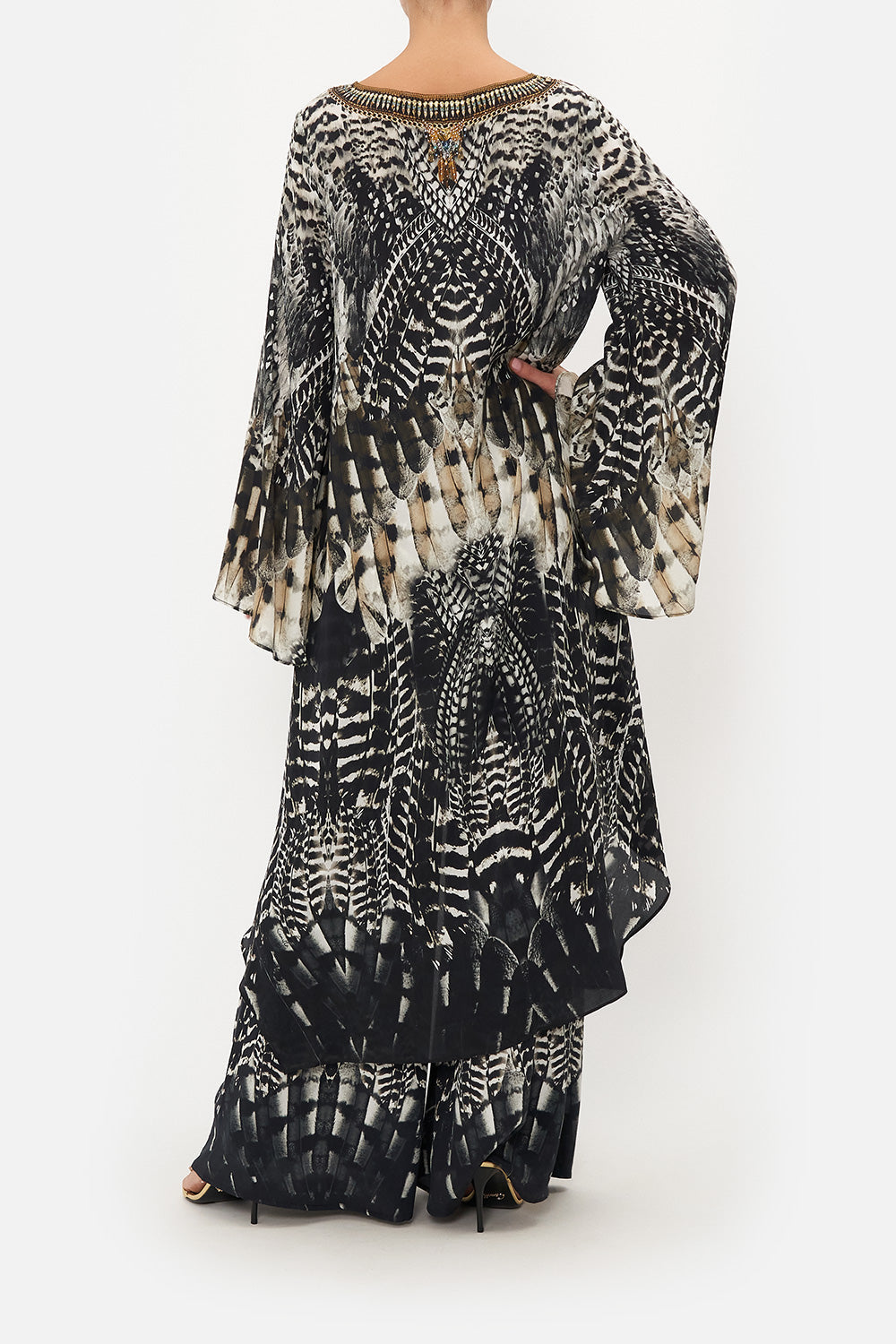 HIGH LOW FLARED BLOUSE NIGHT OWL