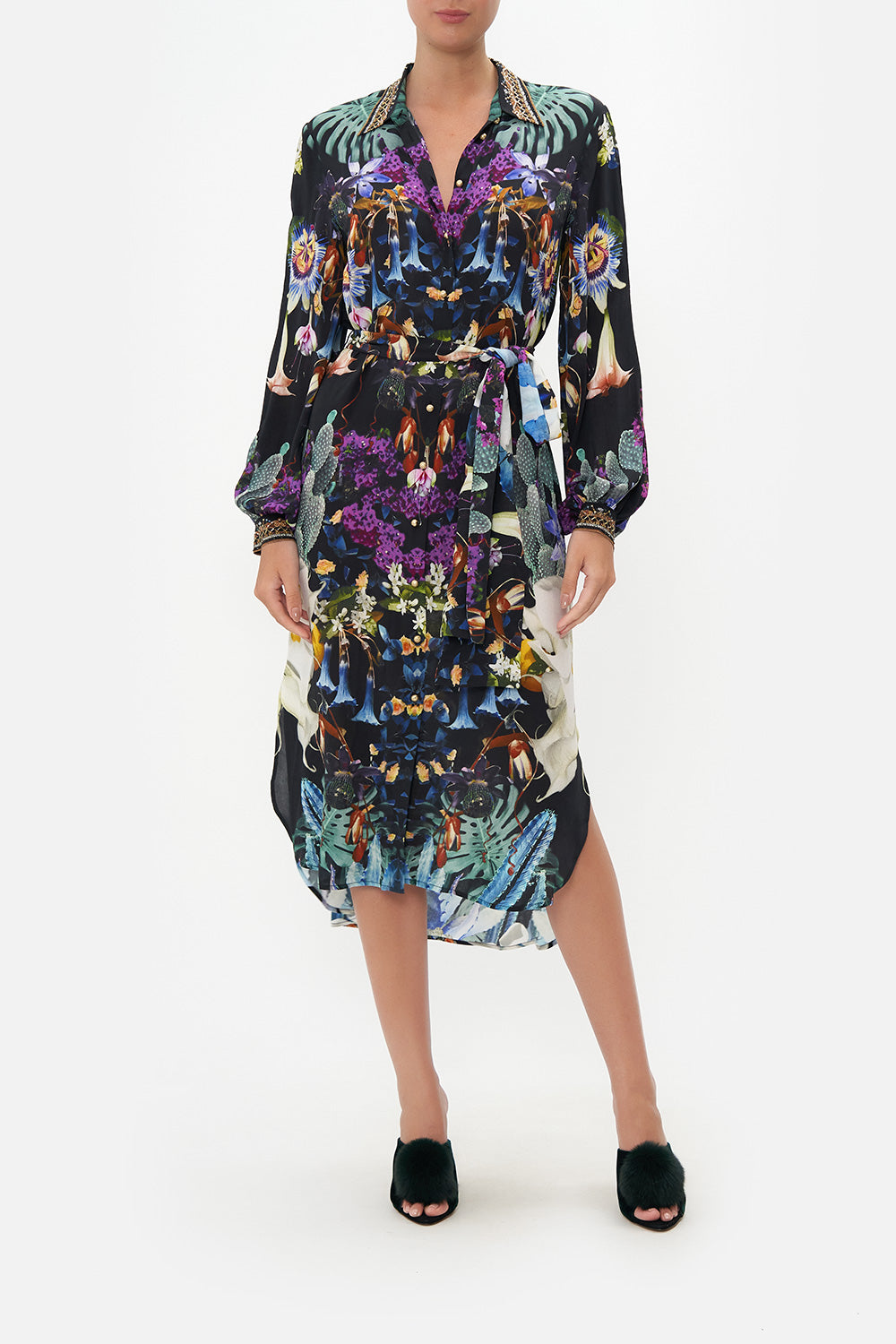 HIGH LOW MIDI SHIRT DRESS HYPNOTISE ME
