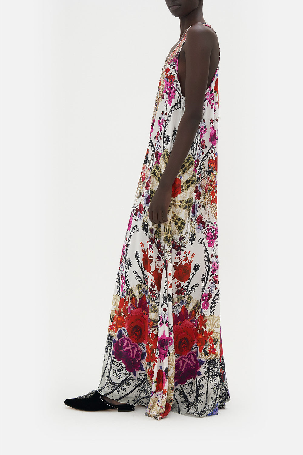 V NECK RACERBACK DRESS REIGN OF ROSES