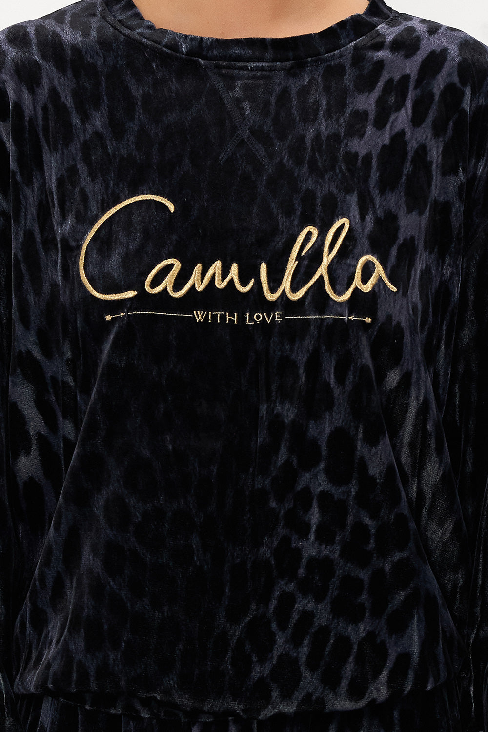 ROUND NECK SWEATER SHES A CRAZY CAT