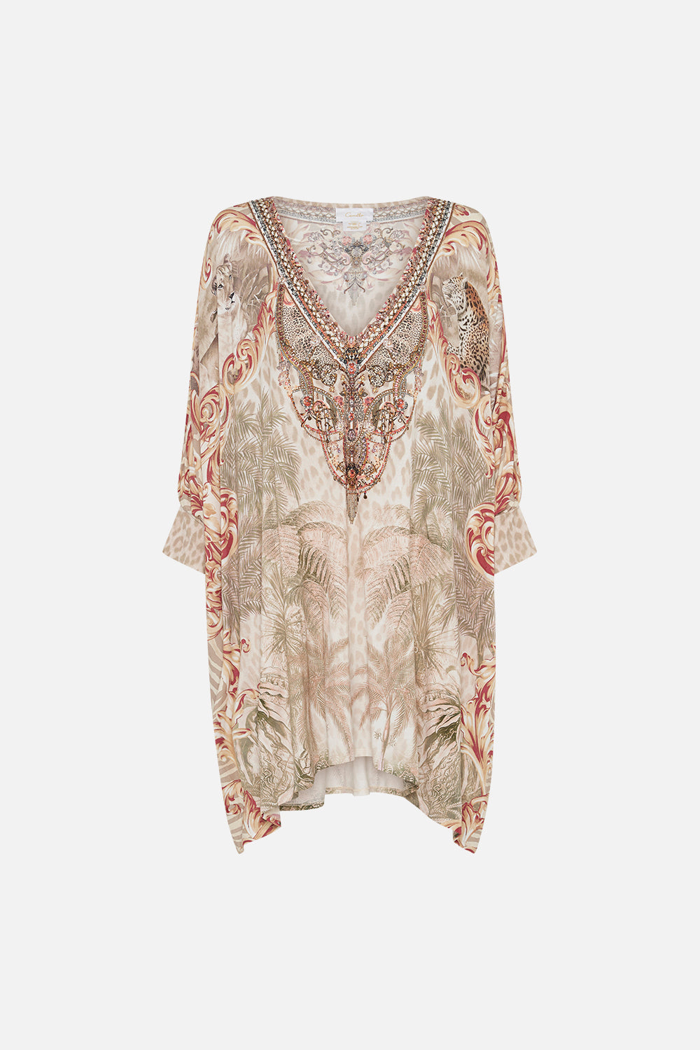 SHORT KAFTAN WITH CUFF PALAZZO PARTY