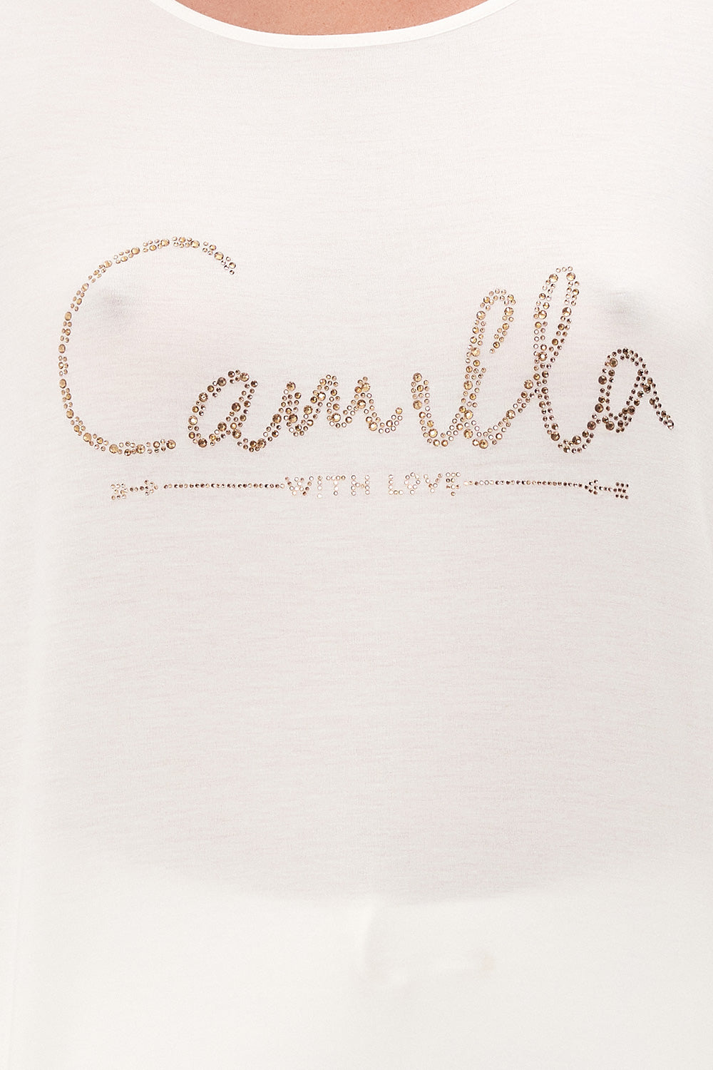 LOOSE FIT ROUND NECK TEE LOGO CAPSULE - SOLID WHITE