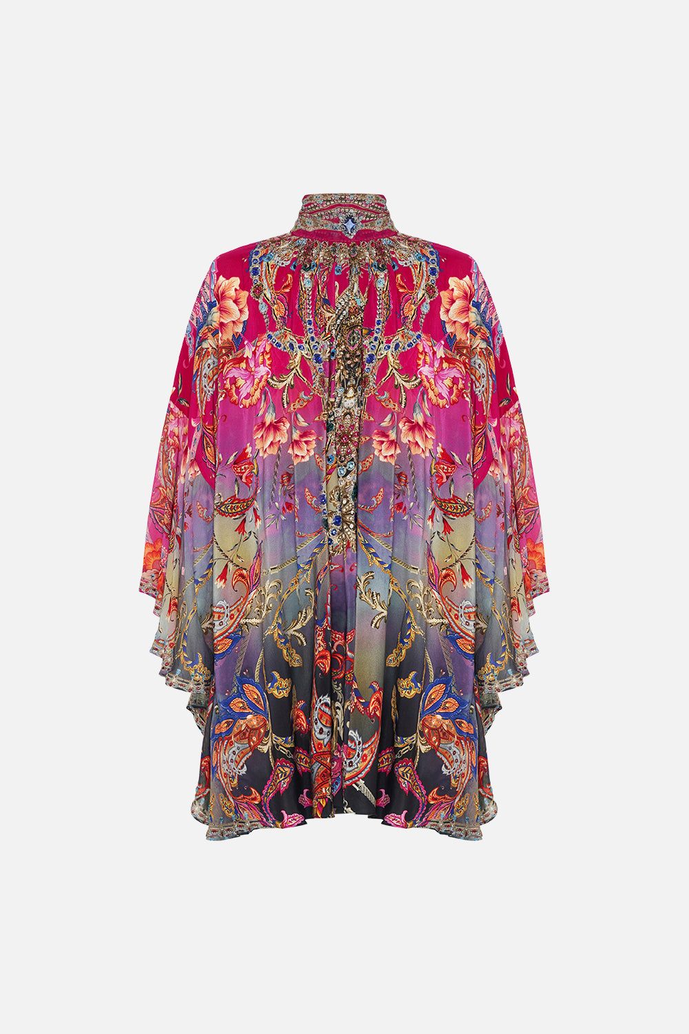 HIGH NECK RUFFLE SWING DRESS WHAT LIES BENEATH