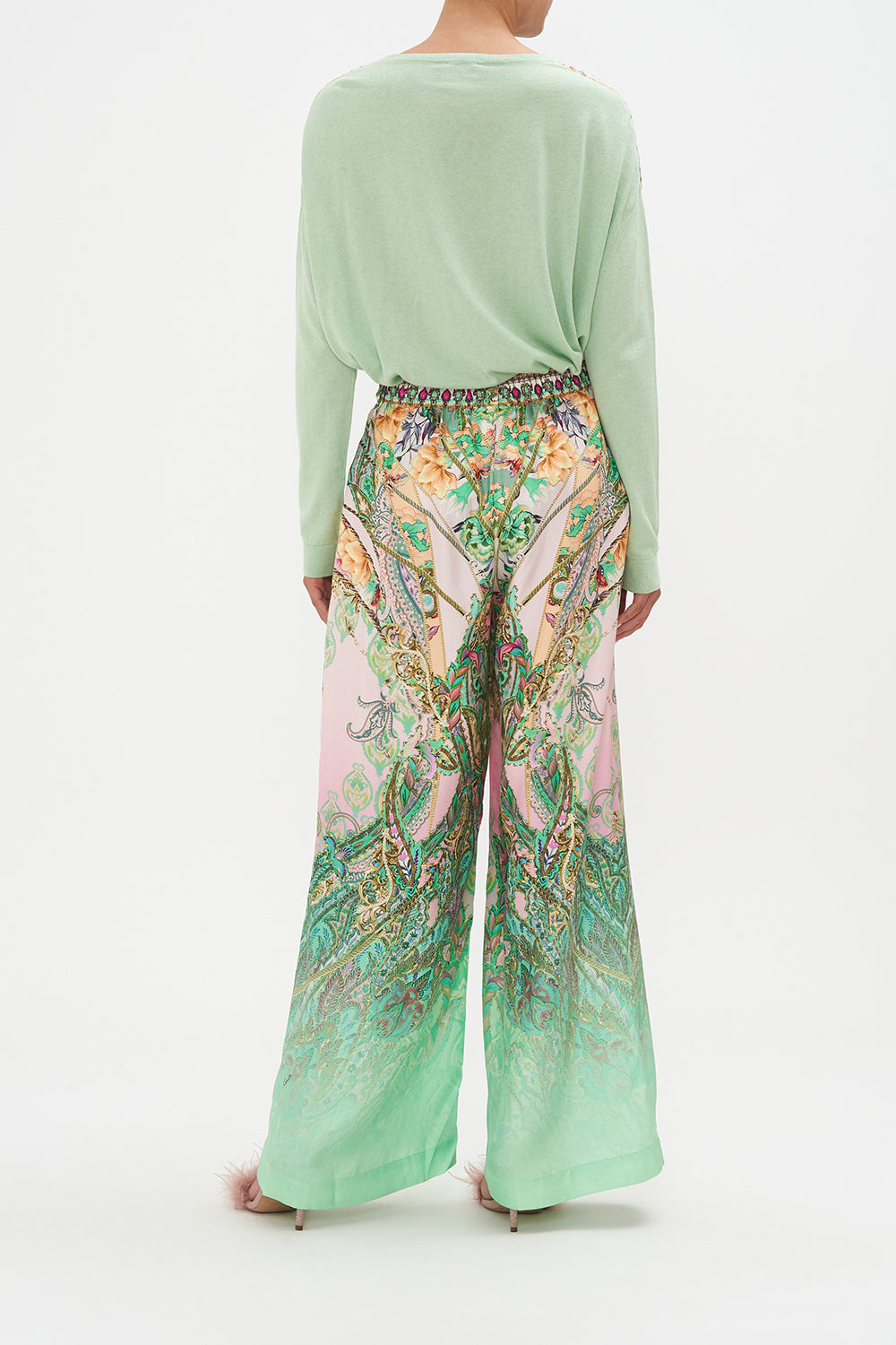 WIDE LEG WAISTED PANT LOST CITY