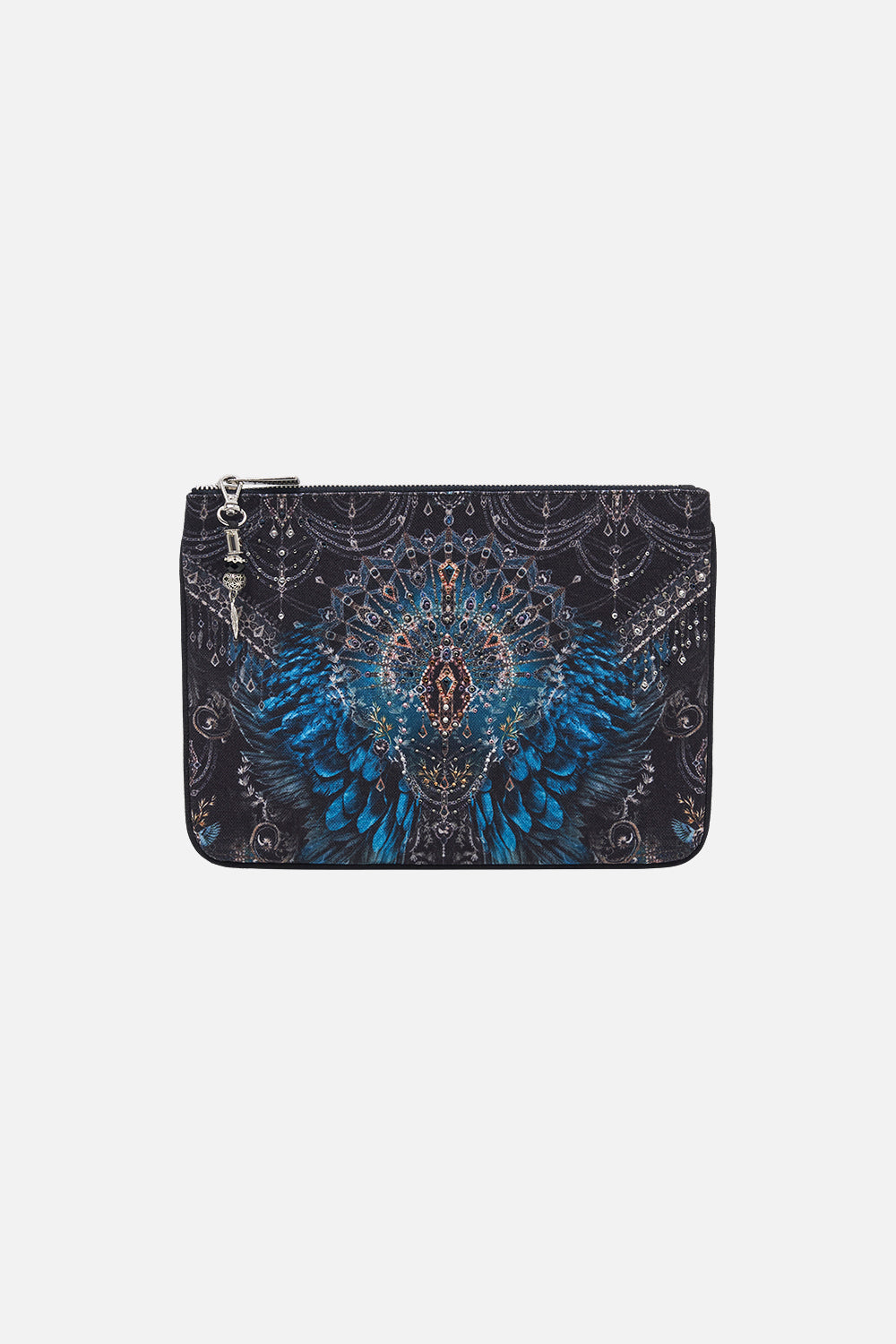 Small Canvas Clutch Ground Control print by CAMILLA