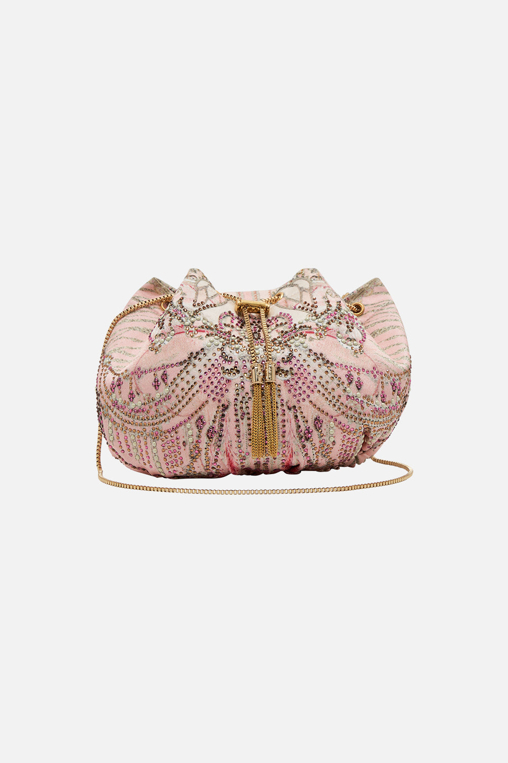 DRAWSTRING POUCH WITH CHAIN STRAP STARSHIP SISTAS