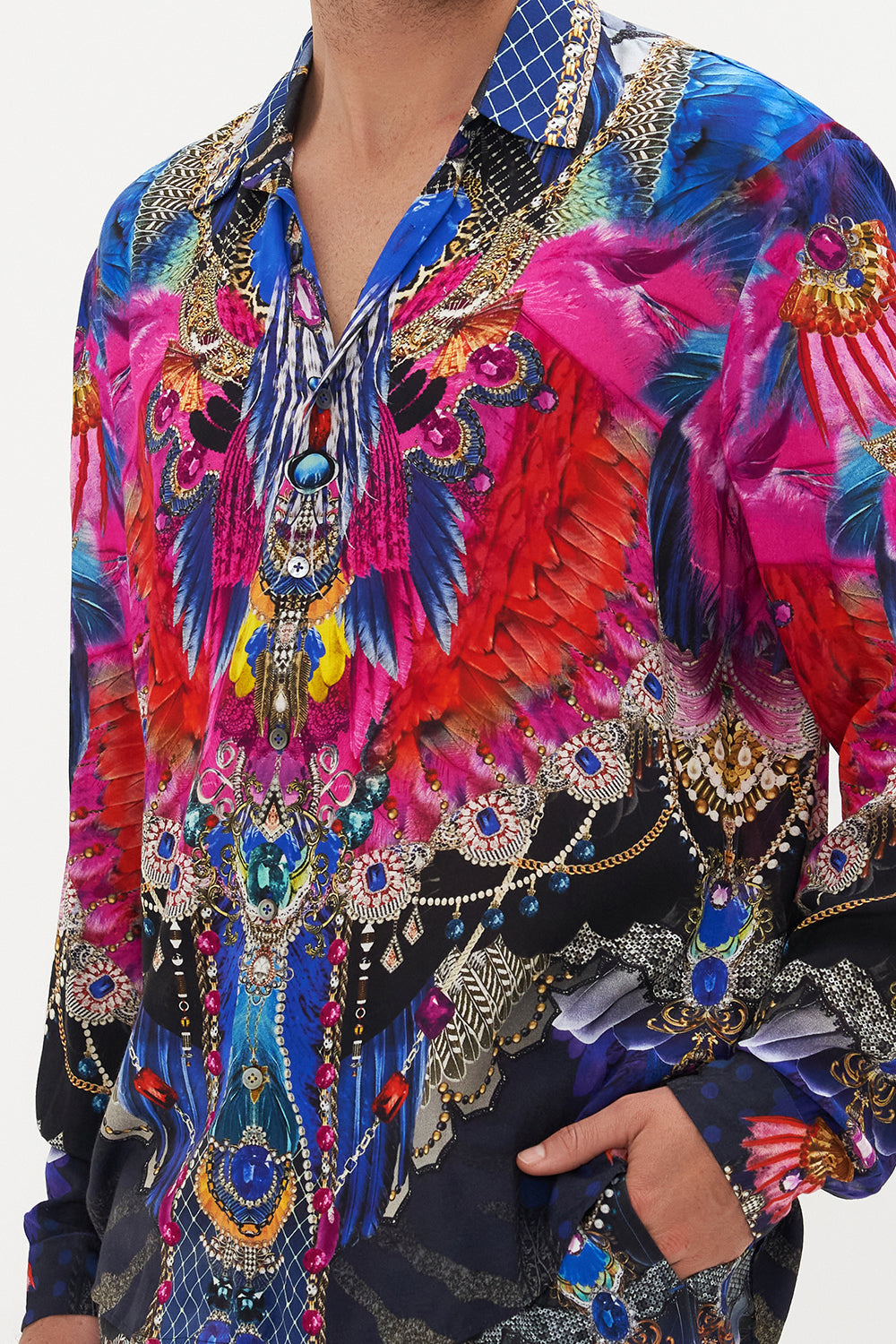 COLLARED LONG SLEEVE SHIRT DANCING WITH DESTINY