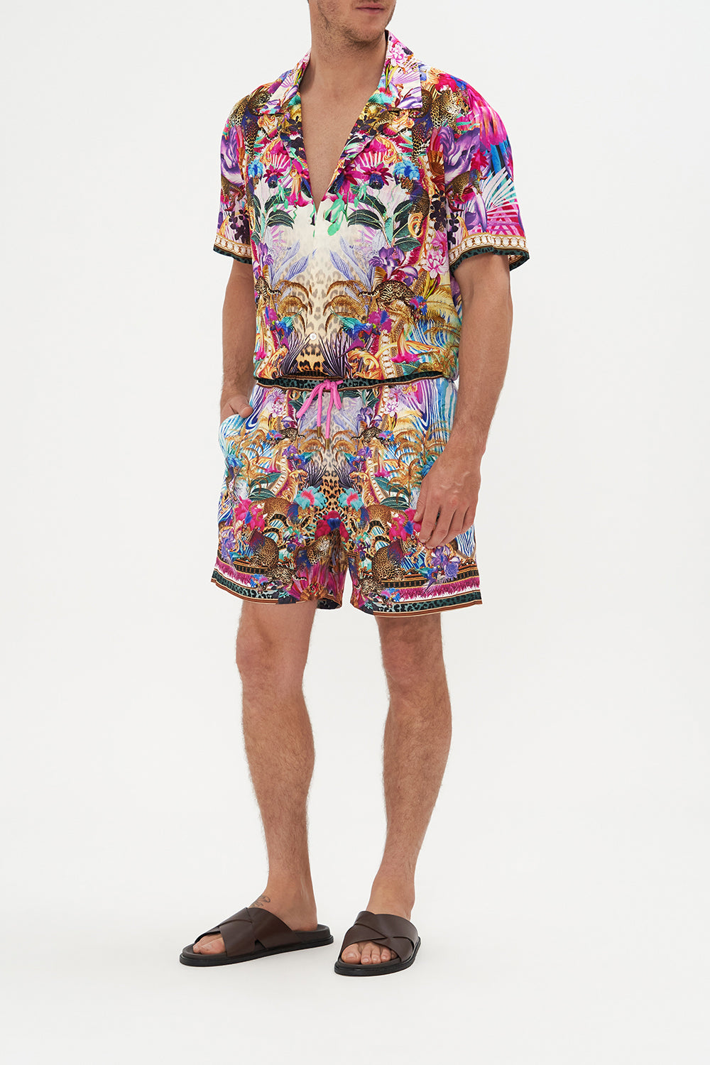 Elastic Waist Boardshort Merry Go Round print by CAMILLA