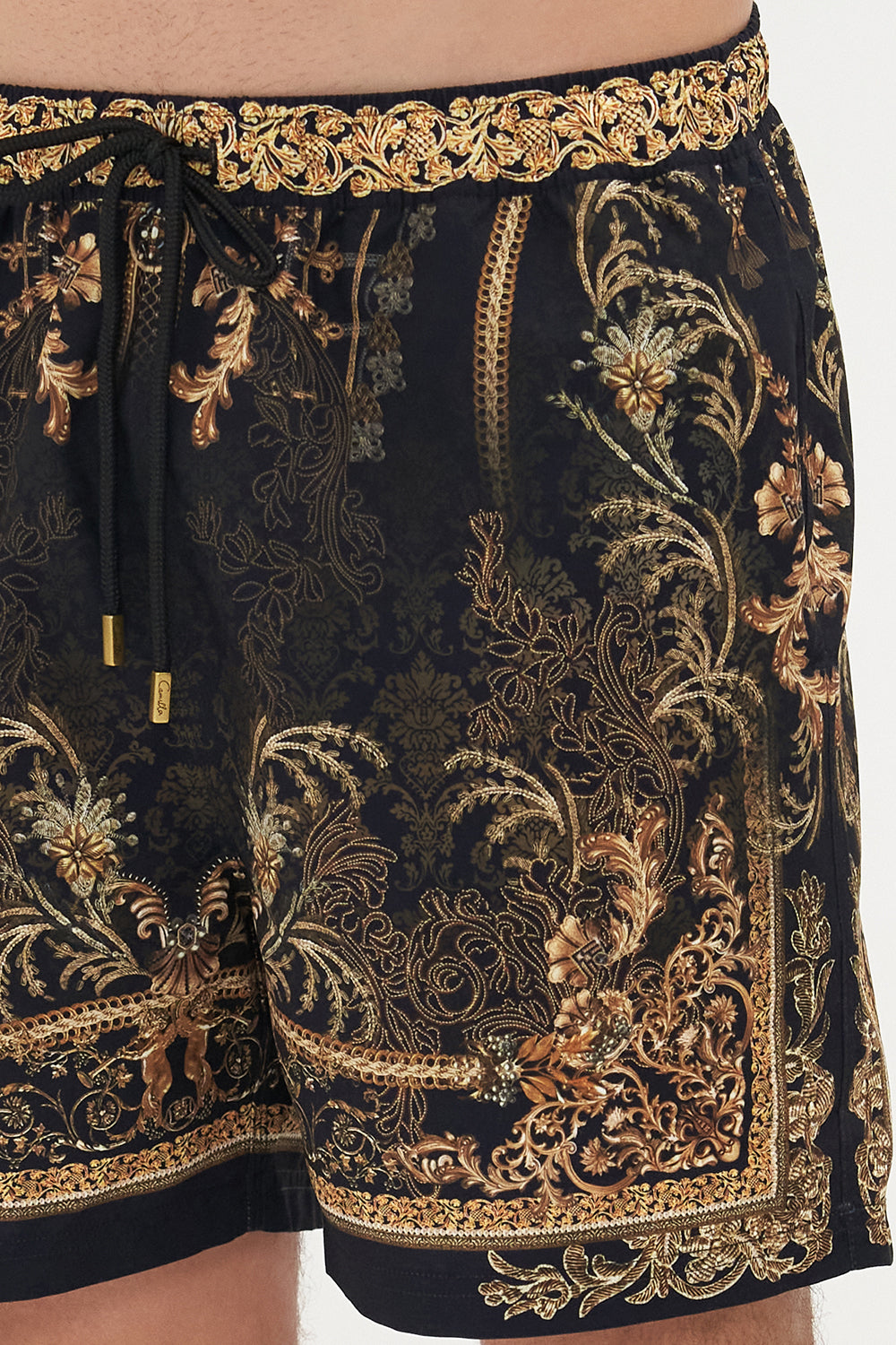 ELASTIC WAIST BOARDSHORT THE NIGHT IS NOIR