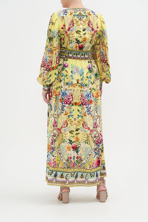 LONG DRESS WITH BLOUSON SLEEVE BIRDS AND THE BEES