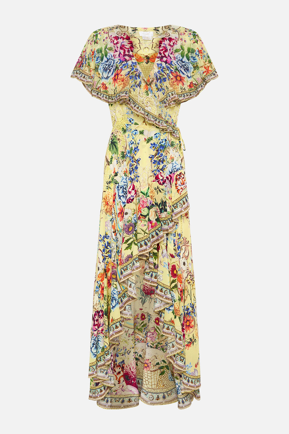 FRILL SLEEVE LONG DRESS BIRDS AND THE BEES