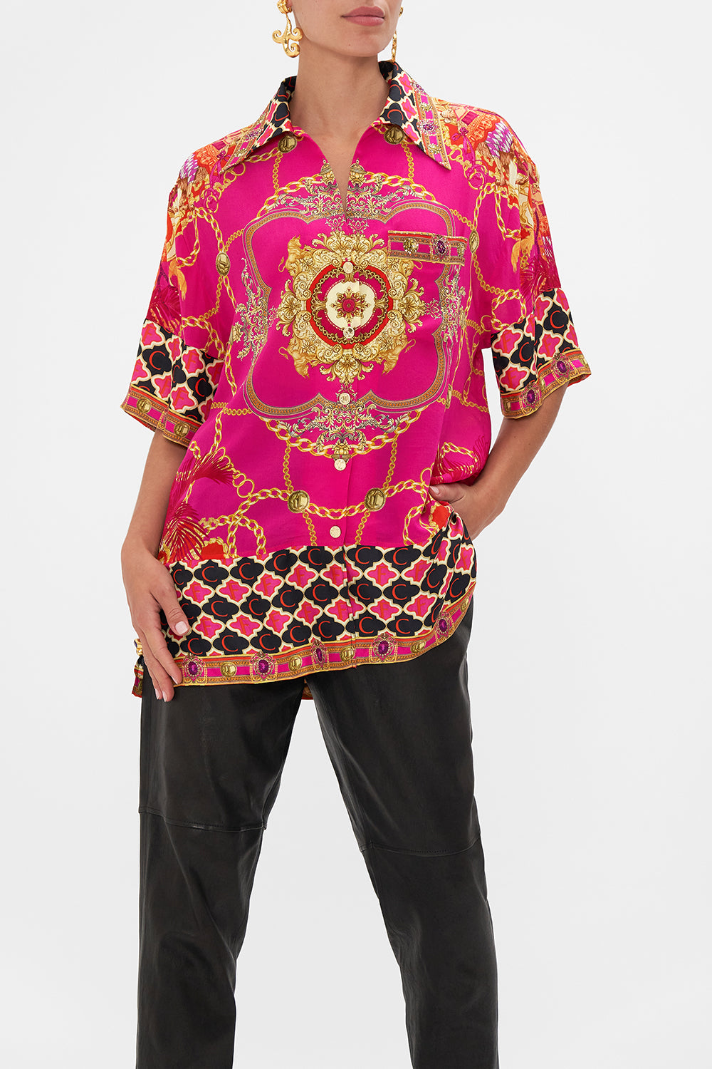 OVERSIZED SHIRT WITH POCKET WILD AND RUNNING