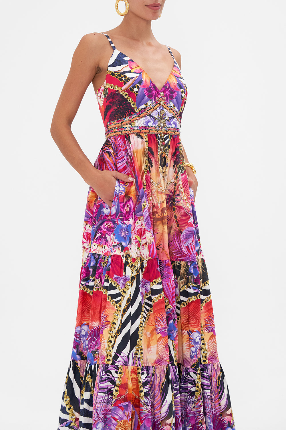 TIERED BODICE DRESS WILD LOVING