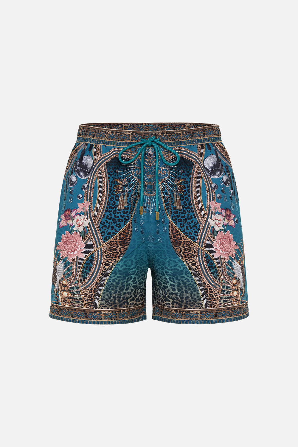 ELASTIC WAIST BOARDSHORT TIGER PANTS