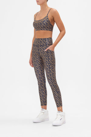 ACTIVE LEGGING WITH FRONT HEM ZIP SONG OF THE JUNGLE