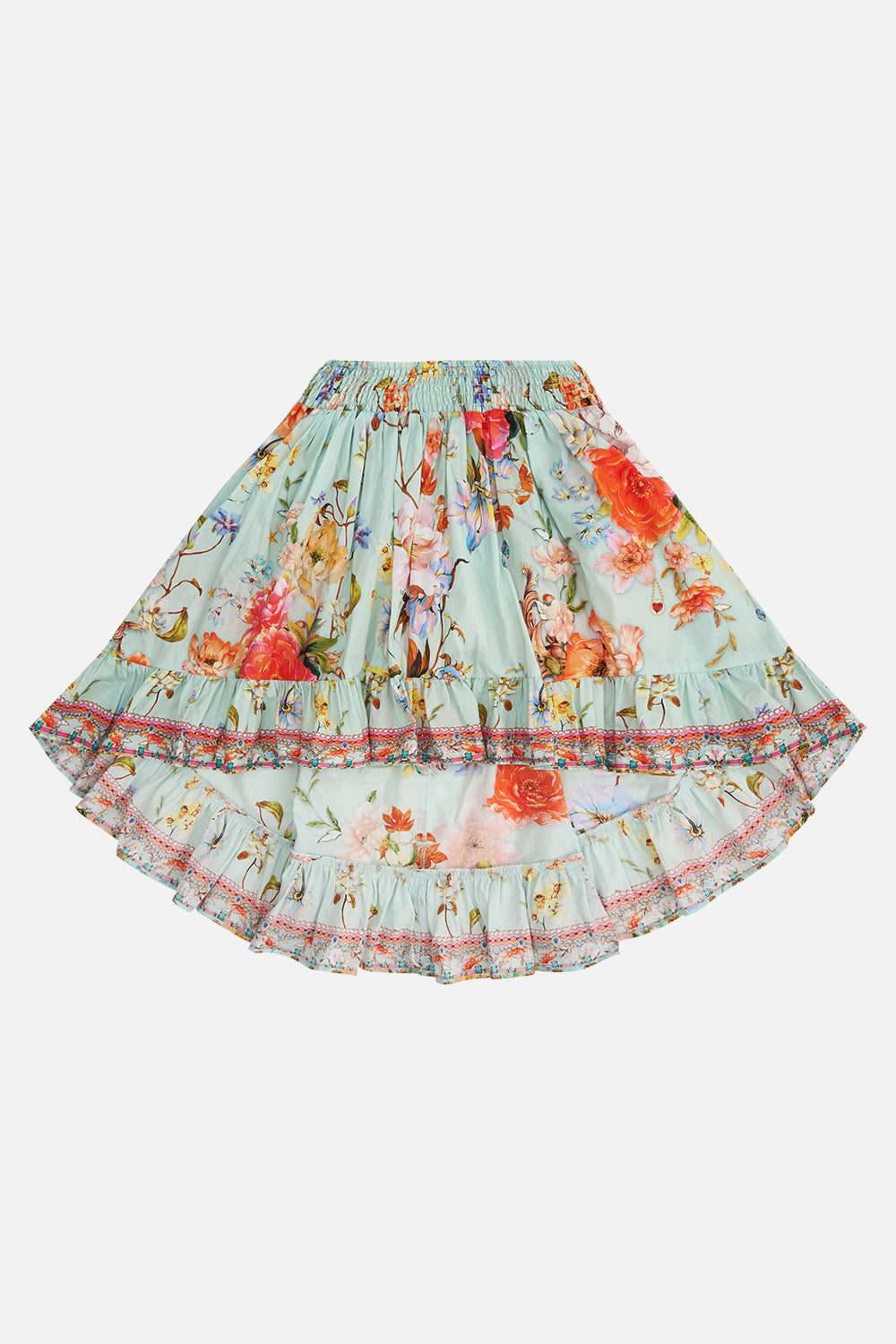 Product view of MILLA By CAMILLA kids  floral print skirt in Talk The Walk 