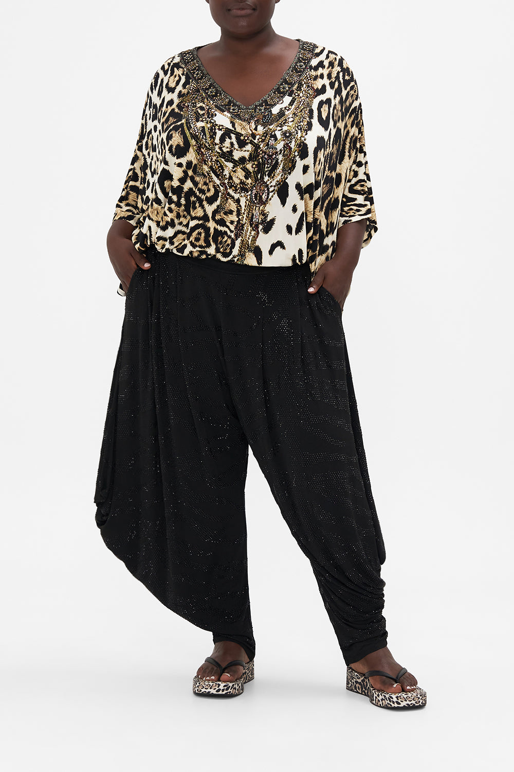 JERSEY DRAPE PANT WITH POCKET TAME MY TIGER