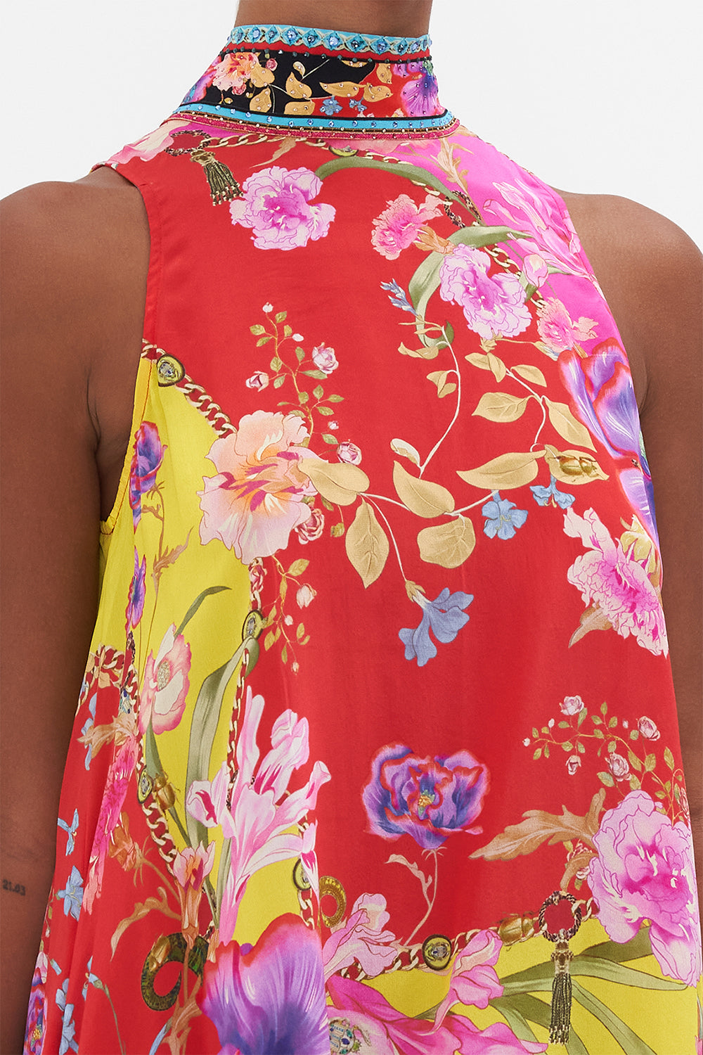 BACK NECK TIE SHORT DRESS THE BEETLES