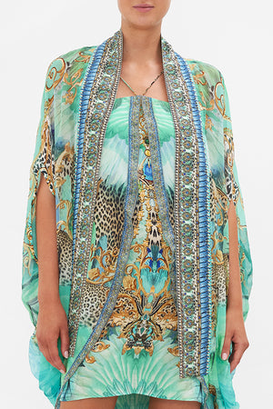 OPEN FRONT CARDI CAPE LAY OF THE LAND