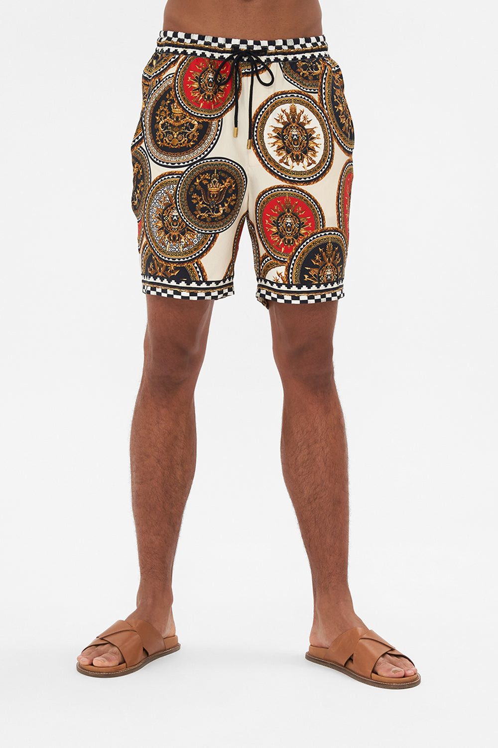 RELAXED BAGGY WALK SHORT DUOMO KALEIDO