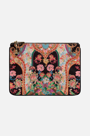 Product view of CAMILLA small clutch in Sundowners in Sicily print 