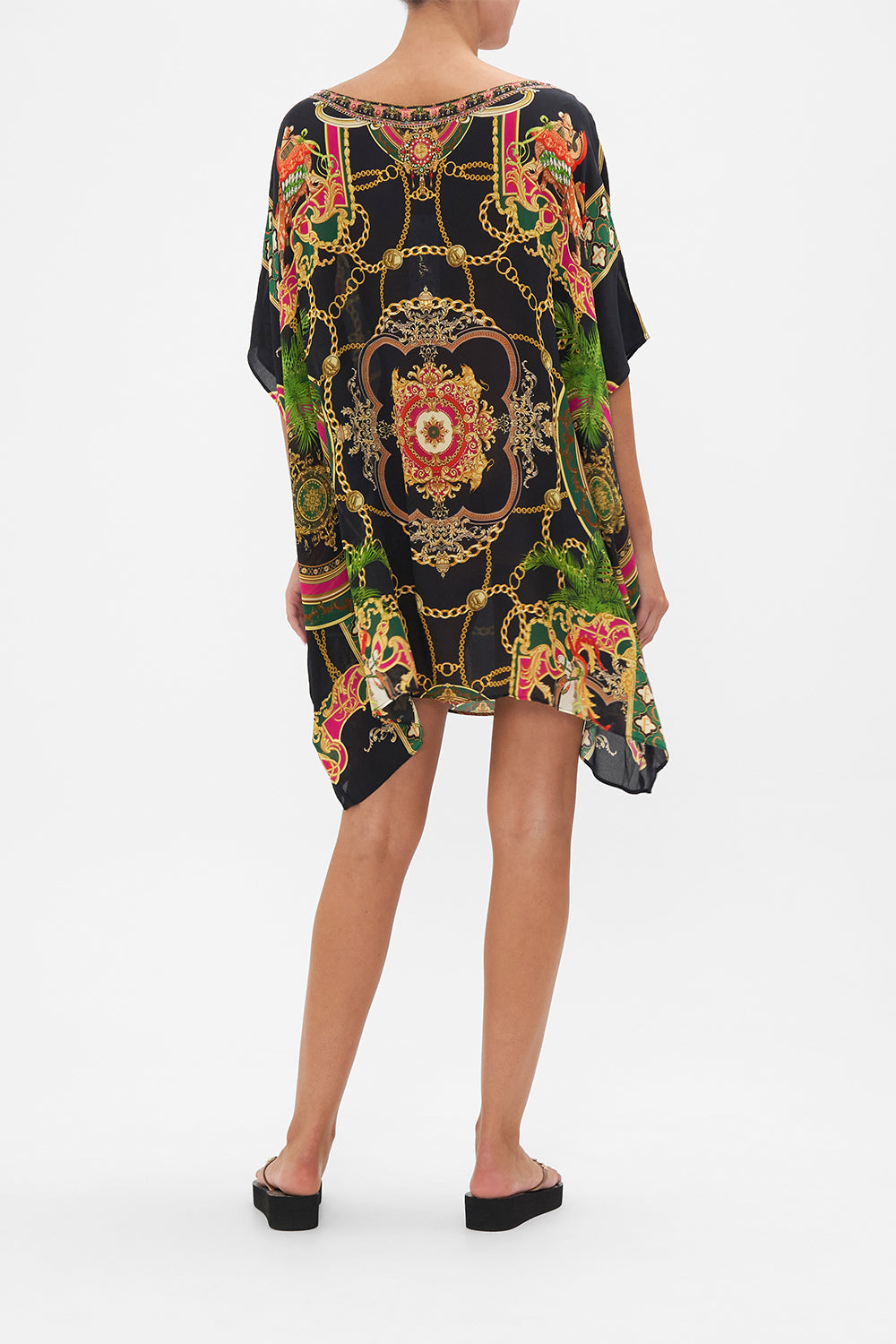 SHORT ROUND NECK KAFTAN JEALOUSY AND JEWELS