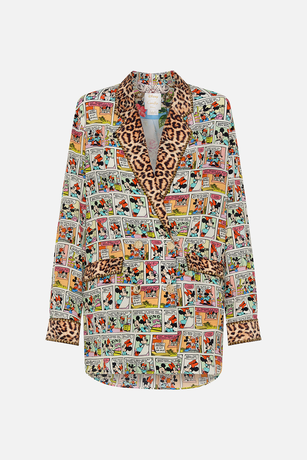 DOUBLE BREASTED SOFT JACKET A TRIP DOWN THE COMIC STRIP