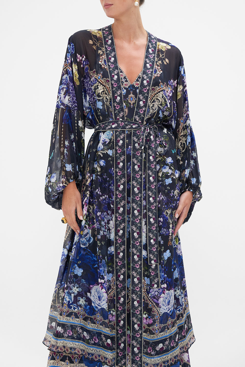 BLOUSON SLEEVE LAYER OBSIDIAN BLOOM