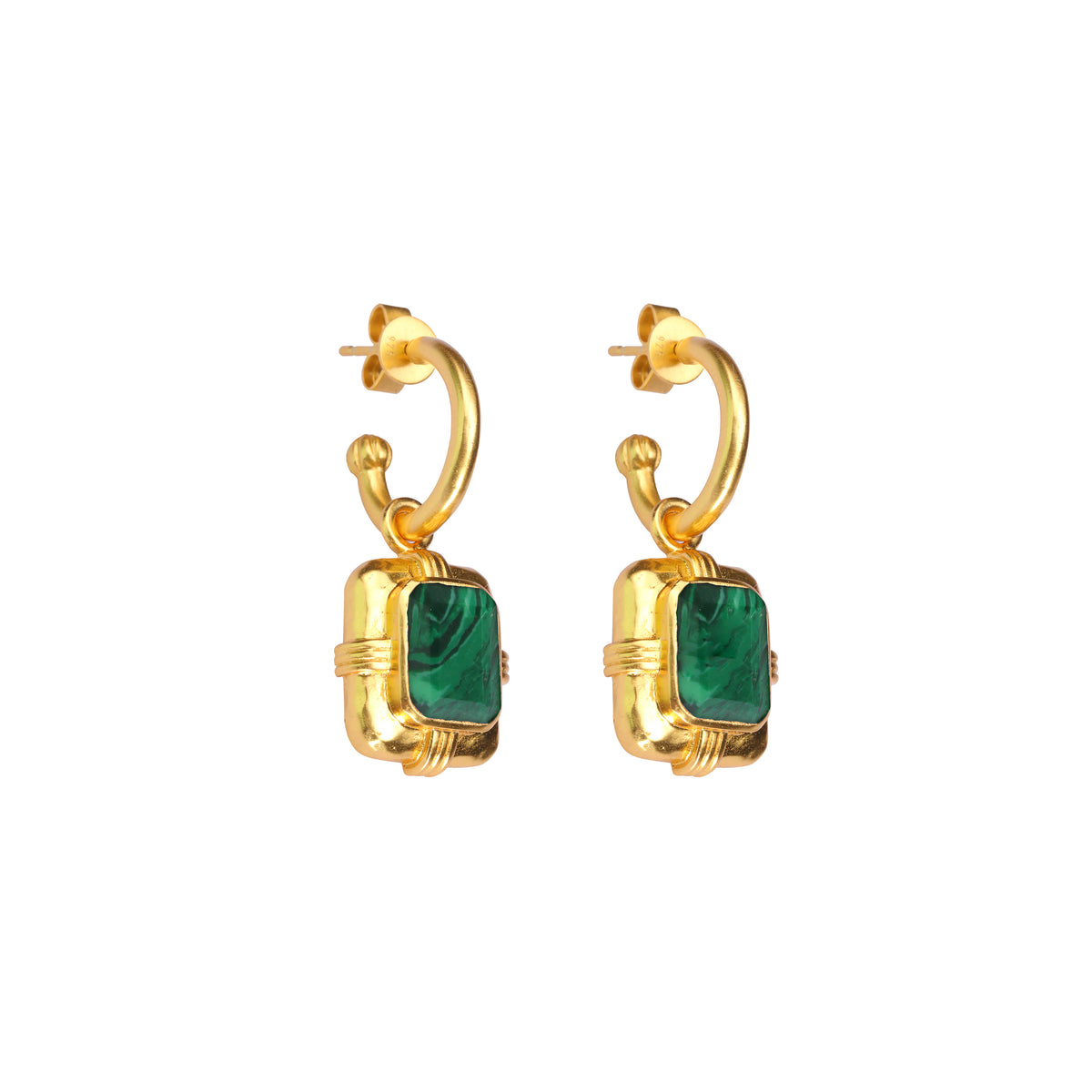 MALACHITE JULIE EARRINGS