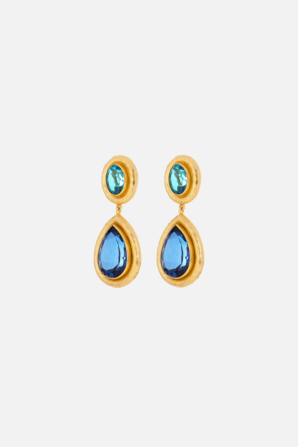 SANTORINI TOPAZ AND SAPPHIRE EARRINGS MULTI