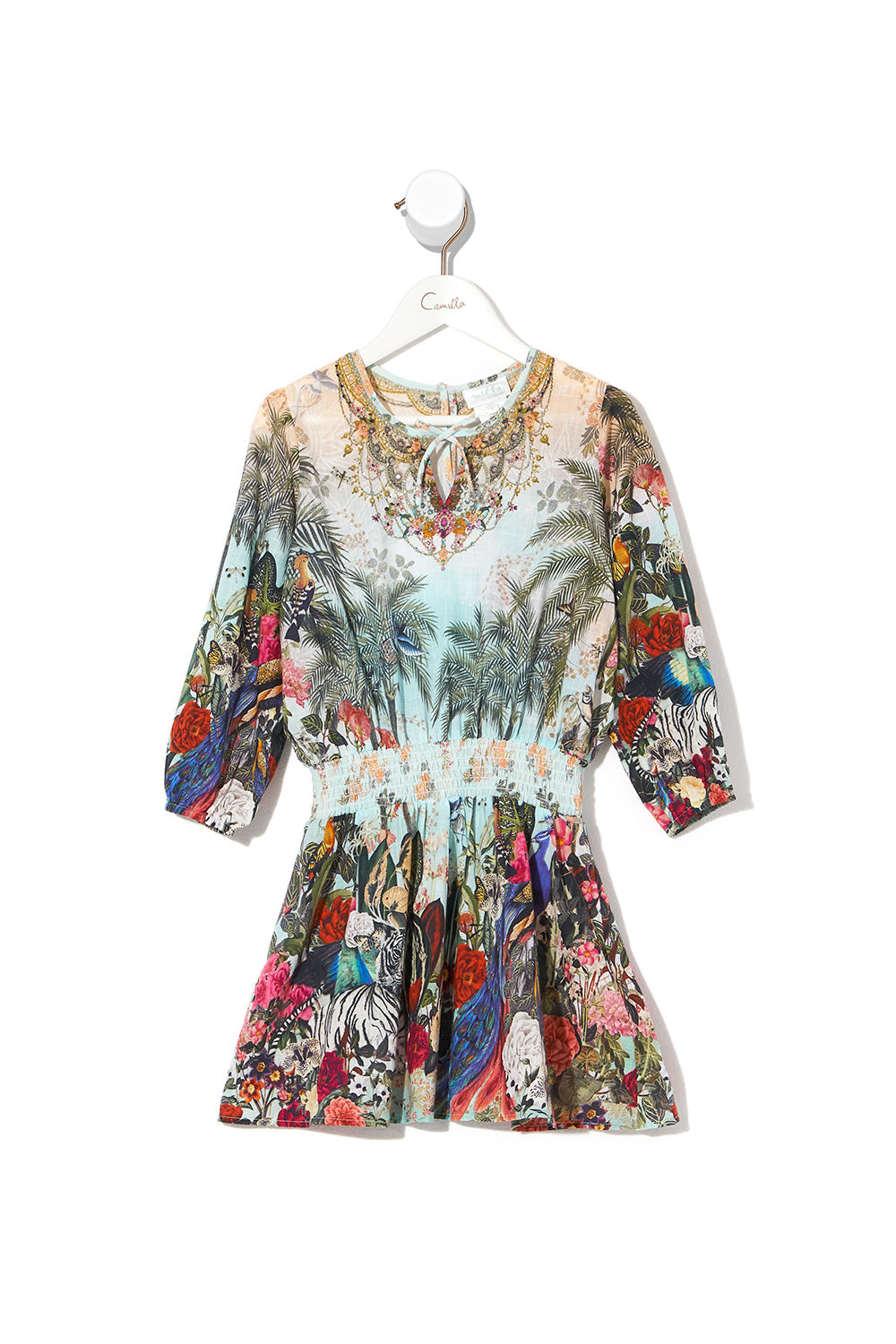 KIDS RELAXED SHIRRED WAIST DRESS GULLY OF JUPITER