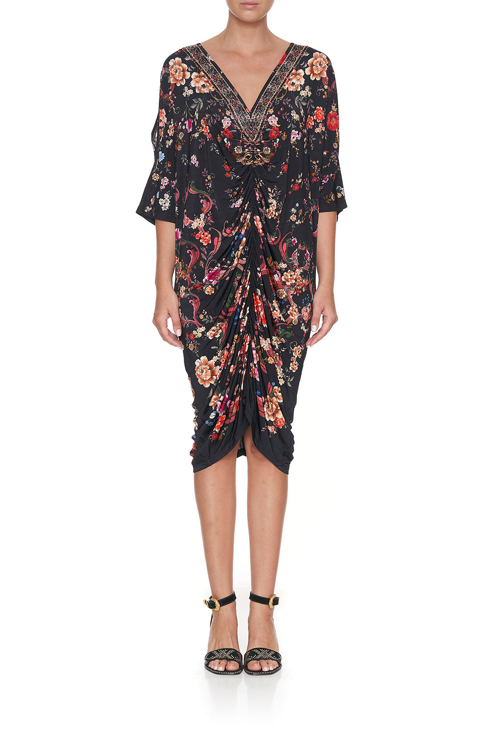 SHORT DRAPED JERSEY DRESS A GIRL LIKE YOU