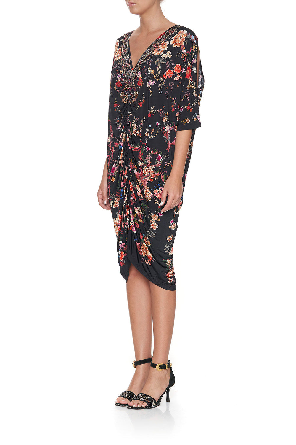 SHORT DRAPED JERSEY DRESS A GIRL LIKE YOU