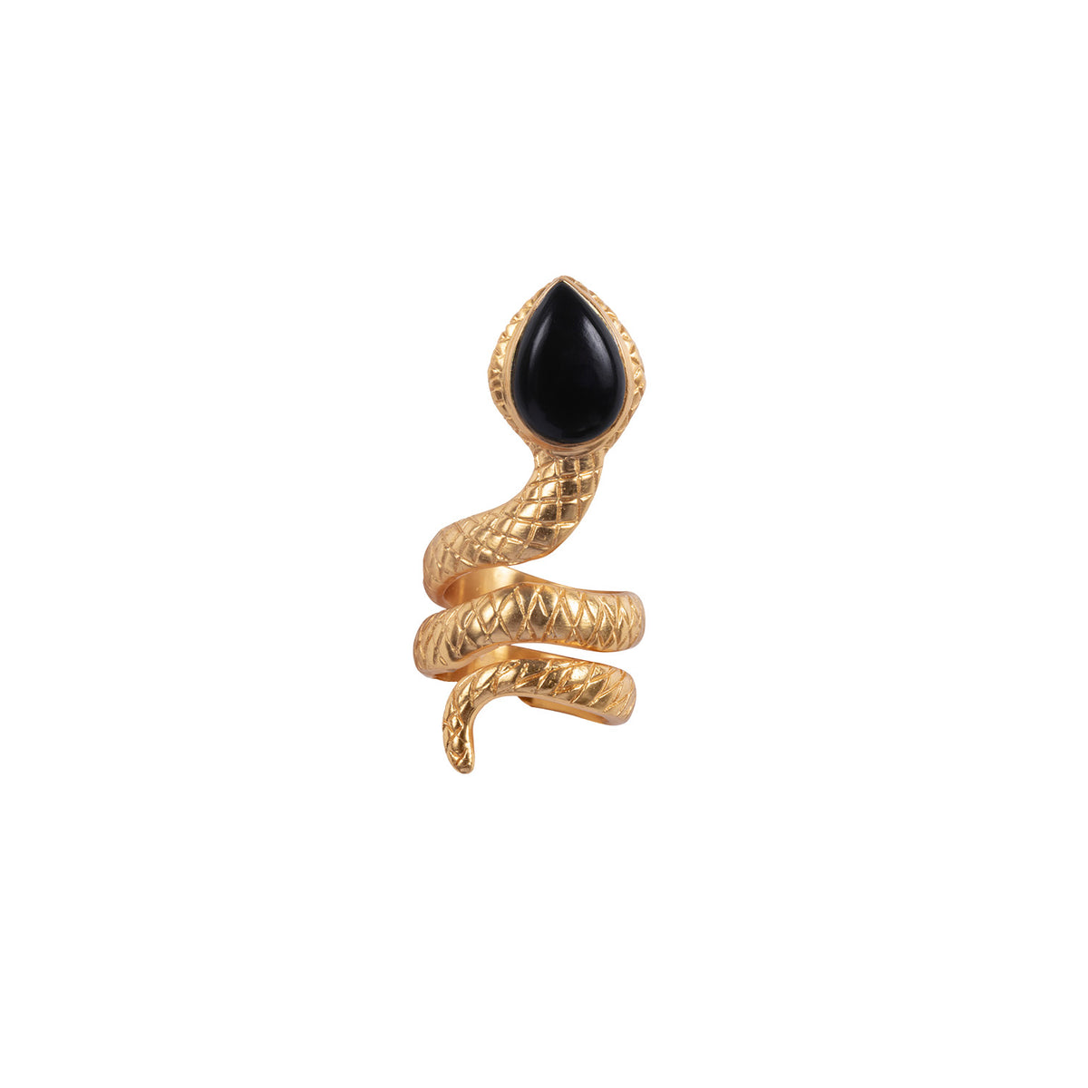 VALERE BLACK ONYX VENOM RING MULTI